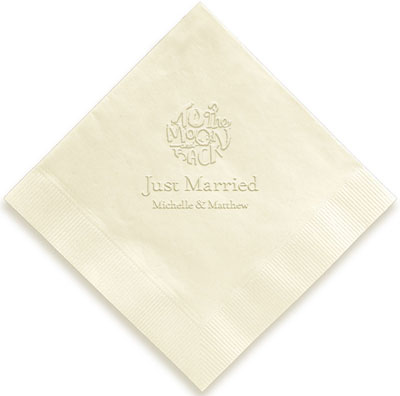 To The Moon and Back Personalized 3-Ply Napkins by Embossed Graphics