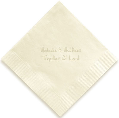 Anthony Personalized 3-Ply Napkins by Embossed Graphics