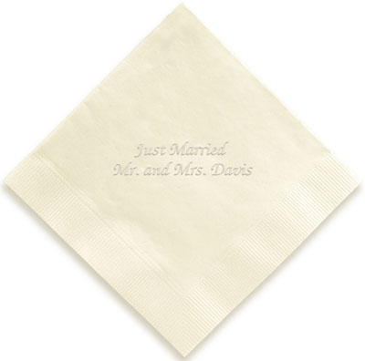 Belmont Personalized 3-Ply Napkins by Embossed Graphics