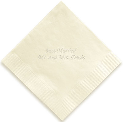 Belmont Personalized 3-Ply Napkins by Embossed Graphics Belmont Personalized 3-Ply Napkins by Embossed Graphics