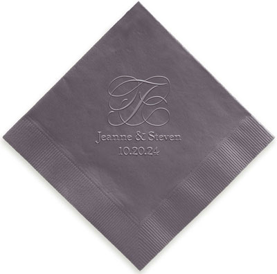 Estate Personalized 3-Ply Napkins by Embossed Graphics Estate Personalized 3-Ply Napkins by Embossed Graphics