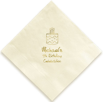 Over The Hill Personalized 3-Ply Napkins by Embossed Graphics