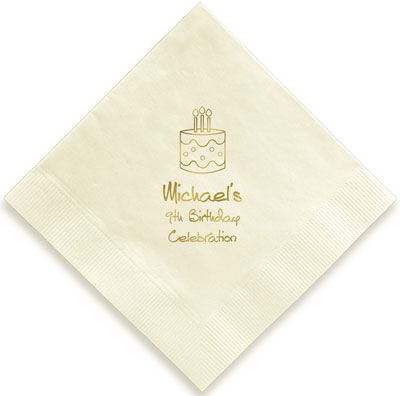 Over The Hill Personalized 3-Ply Napkins by Embossed Graphics Over The Hill Personalized 3-Ply Napkins by Embossed Graphics