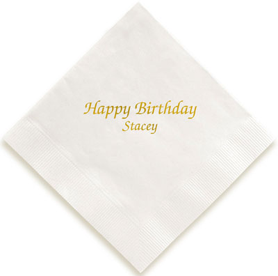 Expression Personalized 3-Ply Napkins by Embossed Graphics