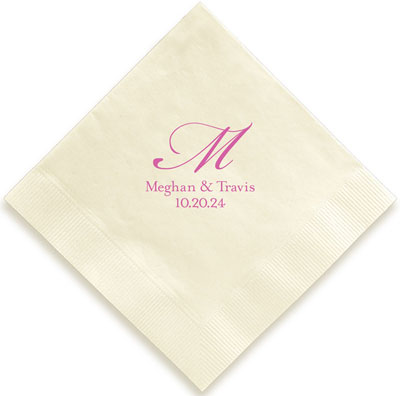Serenity Personalized 3-Ply Napkins by Embossed Graphics Serenity Personalized 3-Ply Napkins by Embossed Graphics