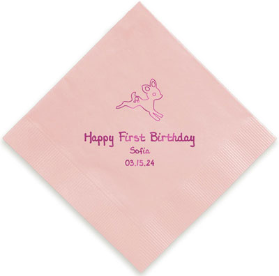 Sheep Personalized 3-Ply Napkins by Embossed Graphics