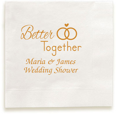 Better Together Personalized 3-Ply Napkins by Embossed Graphics