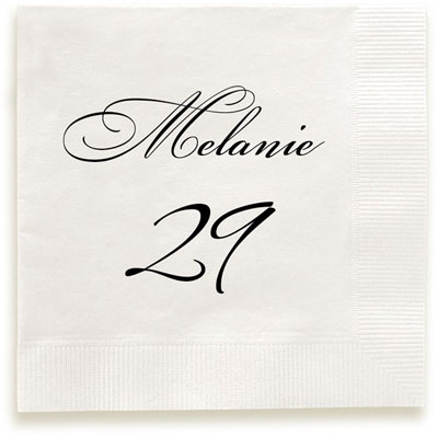 Jubilee Personalized 3-Ply Napkins by Embossed Graphics