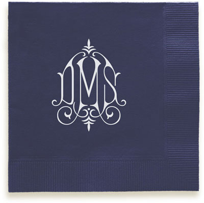 Whitlock Monogram Personalized 3-Ply Napkins by Embossed Graphics Whitlock Monogram Personalized 3-Ply Napkins by Embossed Graphics