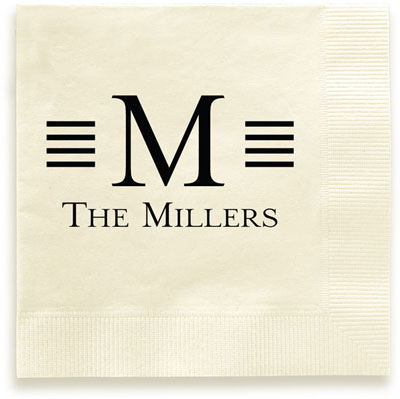 Millport Personalized 3-Ply Napkins by Embossed Graphics