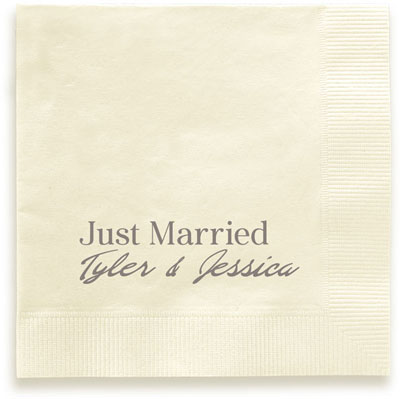 Declaration Personalized 3-Ply Napkins by Embossed Graphics Declaration Personalized 3-Ply Napkins by Embossed Graphics