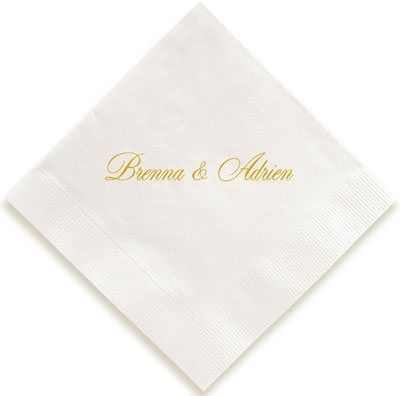 Derby Personalized 3-Ply Napkins by Embossed Graphics