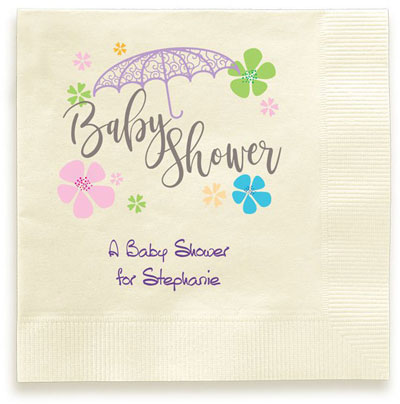 Baby Shower Personalized 3-Ply Napkins by Embossed Graphics