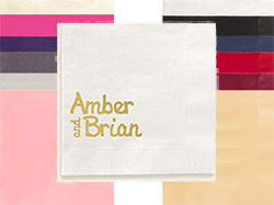 Luxe Personalized 3-Ply Napkins by Embossed Graphics