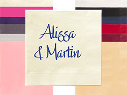 Rosario Personalized 3-Ply Napkins by Embossed Graphics