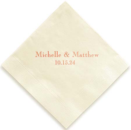 Chesterfield Personalized 3-Ply Napkins by Embossed Graphics Chesterfield Personalized 3-Ply Napkins by Embossed Graphics