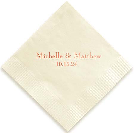 Chesterfield Personalized 3-Ply Napkins by Embossed Graphics