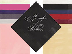 Couples Wedding Personalized 3-Ply Napkins by Embossed Graphics