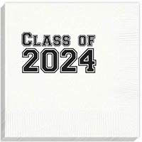 Class of 2024 Block Beverage Napkins