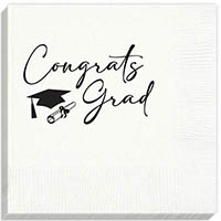 Congrats Grad Beverage Napkins