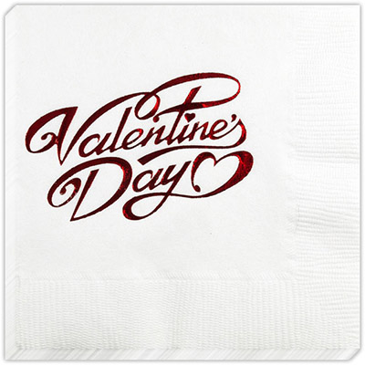 Valentine's Day Beverage Napkins