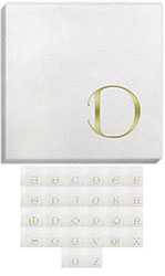 Bella Dieter Gold Initial Napkins