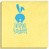 Happy Easter w/Bunny Beverage Napkins