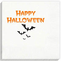 Happy Halloween w/Bats Beverage Napkins