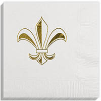 Large Fleur de Lis Beverage Napkins