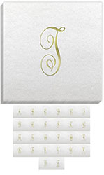 Linun Antoinette Gold Initial Napkins