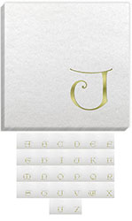 Linun Dieter Gold Initial Napkins