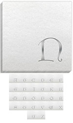 Linun Dieter Silver Initial Napkins