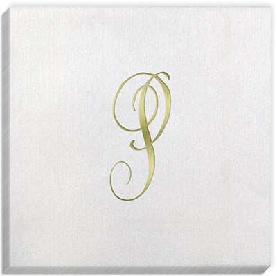 Bella Antoinette Gold Initial Napkins Bella Antoinette Gold Initial Napkins
