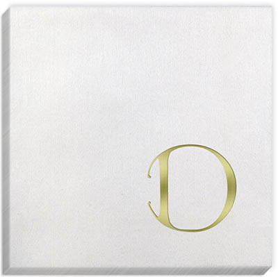 Bella Dieter Gold Initial Napkins