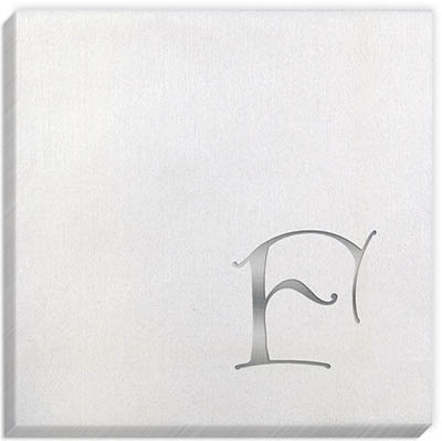 Bella Dieter Silver Initial Napkins