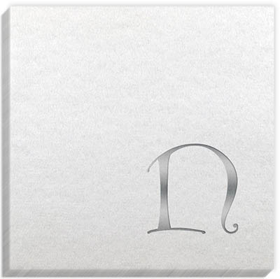 Linun Dieter Silver Initial Napkins