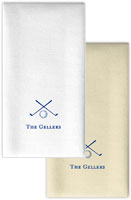 Personalized Linen-Like Guest Towels by Rytex (Golf Motif)