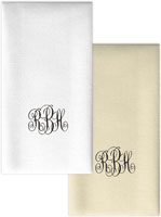 Personalized Linen-Like Guest Towels by Rytex (Monogram)