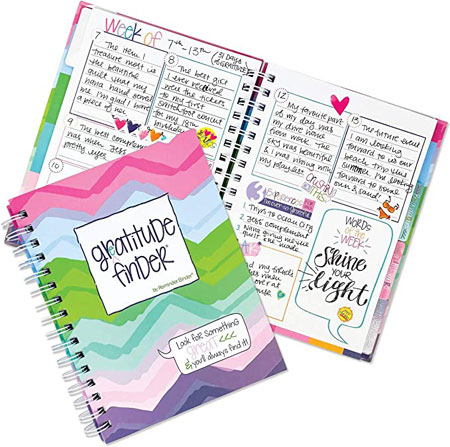Gratitude Finder Journals - Preppy N Pink Chevi