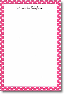 Boatman Geller Notepads - Raspberry Polka Dot Boatman Geller Notepads - Raspberry Polka Dot