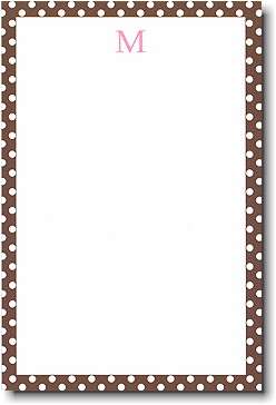 Boatman Geller Notepads - Brown Polka Dot