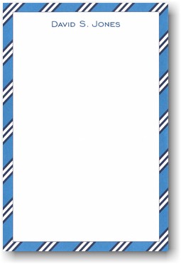 Boatman Geller Notepads - Blue & Navy Repp Tie