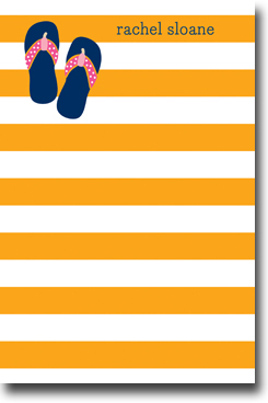 Boatman Geller Notepads - Stripe Flip Flops
