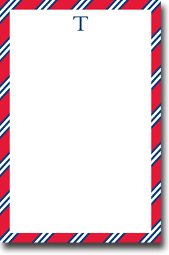 Boatman Geller Notepads - Repp Tie Red & Navy