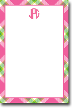 Boatman Geller Notepads - Ashley Plaid Pink Boatman Geller Notepads - Ashley Plaid Pink