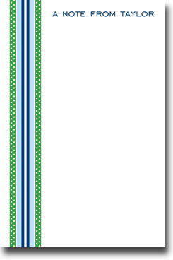 Boatman Geller Notepads - Grosgrain Ribbon Blue & Green Boatman Geller Notepads - Grosgrain Ribbon Blue & Green