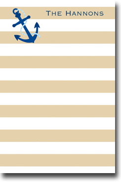 Boatman Geller Notepads - Stripe Anchor