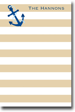 Boatman Geller Notepads - Stripe Anchor Boatman Geller Notepads - Stripe Anchor