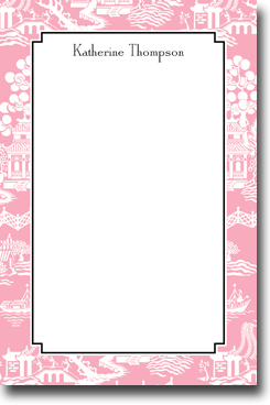 Boatman Geller Notepads - Chinoiserie Pink