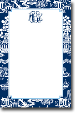 Boatman Geller Notepads - Chinoiserie Navy Boatman Geller Notepads - Chinoiserie Navy